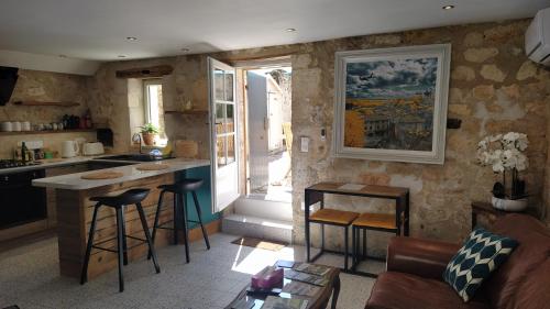 Kuchyň nebo kuchyňský kout v ubytování Barn cottage