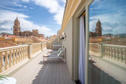 Balcon ou terrasse dans l'établissement Vincci Larios Diez