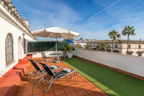 Μπαλκόνι ή βεράντα στο Hotel Jerez Centro