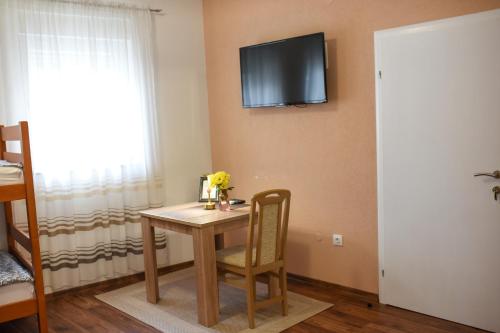 TV in/ali zabaviščno središče v nastanitvi Dalila Apartman Mostar