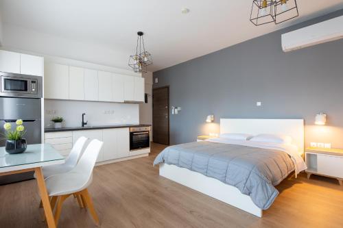 Køkken eller tekøkken på Boutique Studios near Airport