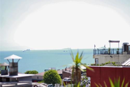 a view of the ocean from a building at Hotel Peninsula in Istanbul