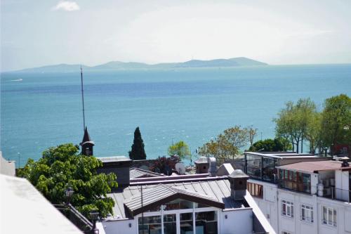 a view of the ocean from a building at Hotel Peninsula in Istanbul