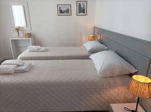 Ένα ή περισσότερα κρεβάτια σε δωμάτιο στο La casa in collina