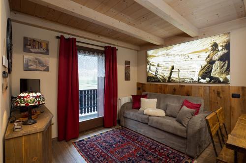 Posezení v ubytování Chalet Da Florin