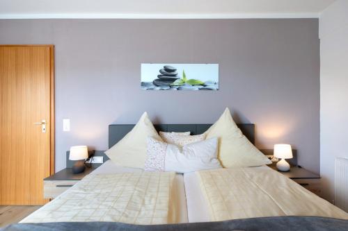 Katil atau katil-katil dalam bilik di Ferienwohnung Gempp