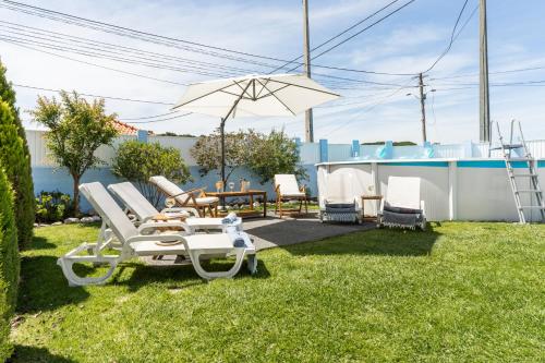 Zahrada ubytování Moradia Familiar Piscina 5min Praia by HOST-POINT