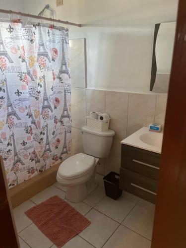 Koupelna v ubytování Casa David
