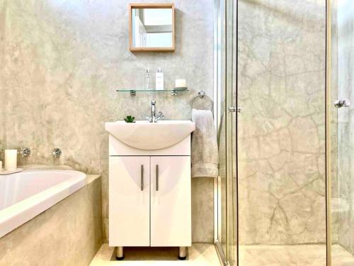 Et badeværelse på Mijn Huis - Cottage Hideaway