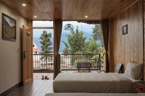 Postel nebo postele na pokoji v ubytování Sapa Chill Retreat