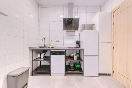 Kuchyň nebo kuchyňský kout v ubytování Apartamentos Basarrate Self Check in