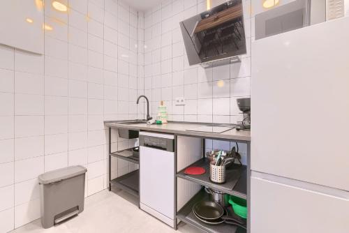 Kuchyň nebo kuchyňský kout v ubytování Apartamentos Basarrate Self Check in