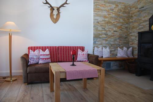 Χώρος καθιστικού στο Hotel Waldhaus Föckinghausen