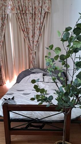 Кровать или кровати в номере Relax House Raja Uda Butterworth 田园小屋