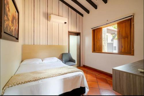 Katil atau katil-katil dalam bilik di Casa toscana