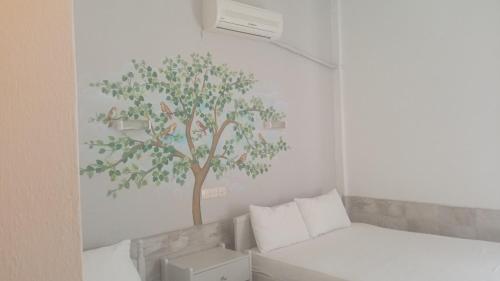 Un pat sau paturi într-o cameră la Villa Veneti
