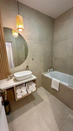 Koupelna v ubytování Villa Antara