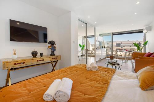 White&Sea - Appartement design terrasse parking Heliopolis - Village Naturiste