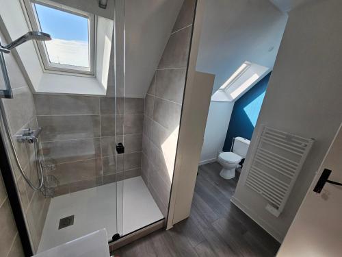 Koupelna v ubytování Le Faouët Appartement