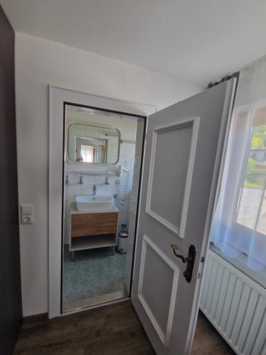 Koupelna v ubytování Appartement Haus Sonnenheim