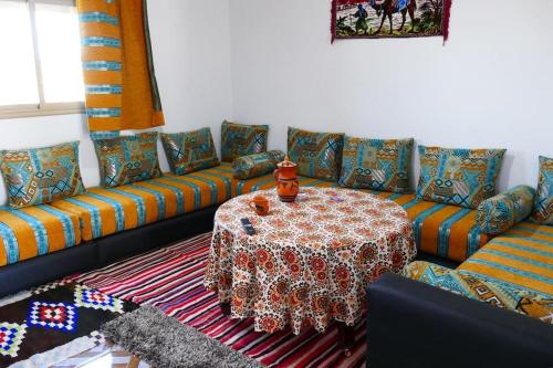 Posezení v ubytování Great villa in Essaouira
