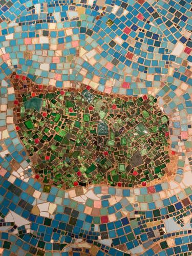 an image of a mosaic of a city at Homestay in charming house on the countryside in Rønne