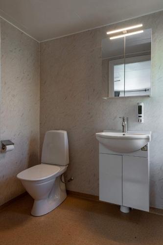 Långstorpにあるlångstorpのトイレと洗面台付きのバスルーム