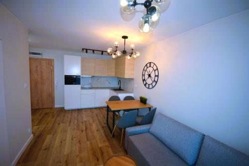 Kuchyň nebo kuchyňský kout v ubytování Kaya Apartament De Luxe z basenem