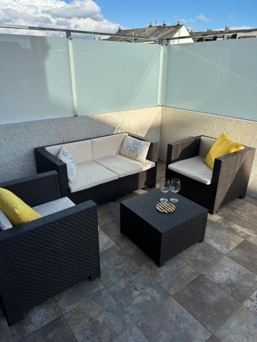 Posezení v ubytování Precioso apartamento en Sanxenxo