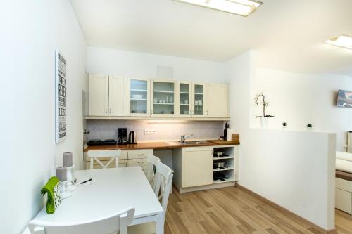 Küche/Küchenzeile in der Unterkunft Citycenter Bad Ischl - Studio Apartments TRAUNKAi