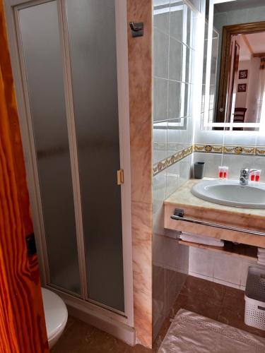 Ένα μπάνιο στο Apartamentos Inter Gandia Playa