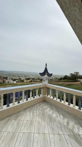 a view from the balcony of a building at La Perla Montaña Tanger in Tangier