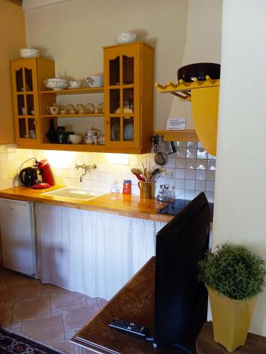 Dapur atau dapur kecil di Onder de Linde, Rust, Natuur en Privacy