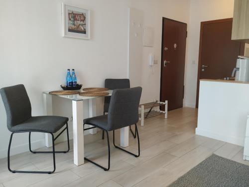 Η κουζίνα ή μικρή κουζίνα στο Apartamenty Feniks & Pegaz