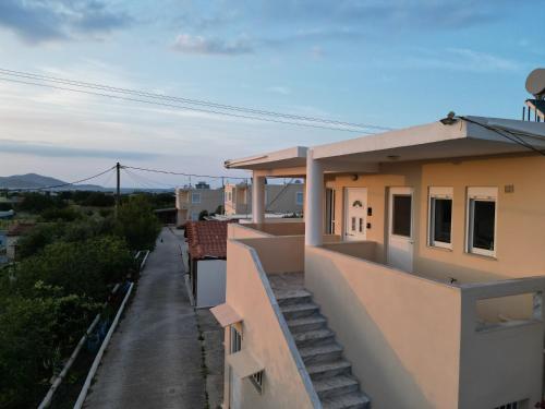 a view from the balcony of a building at Yiayia's House, in Zipari Village "1" in Zipárion
