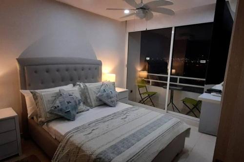 Krevet ili kreveti u jedinici u okviru objekta Apartamento en Villavicencio