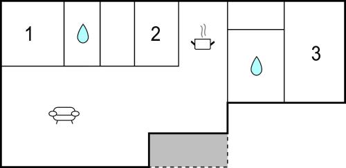 a block diagram of a coordinate system with four different numbers at 3 Bedroom Gorgeous Home In Hornbæk in Hornbæk