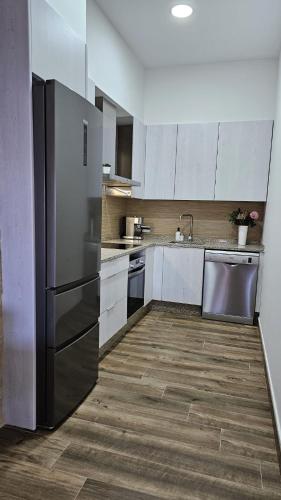 Casa Fontaíñaにあるキッチンまたは簡易キッチン