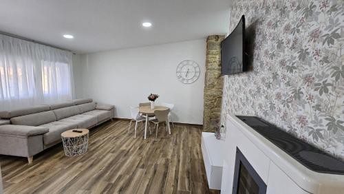 Casa Fontaíñaにあるシーティングエリア