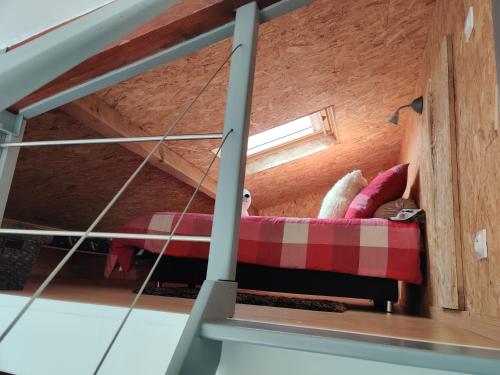 Postel nebo postele na pokoji v ubytování Studio Belle Vue