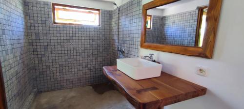 Koupelna v ubytování Hakiki Inn Bungalows