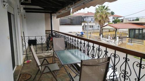 Μπαλκόνι ή βεράντα στο Olga Studio for 3 persons at sozopoli halkidiki