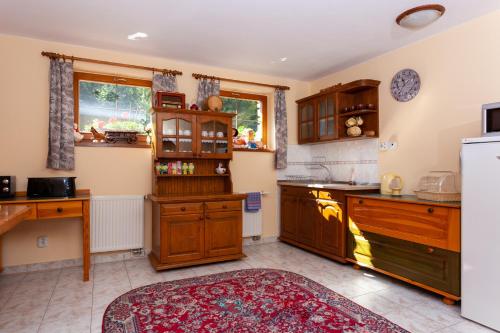 Dapur atau dapur kecil di Dovolenkový dom Javor