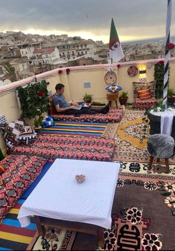 Un balcón o terraza en AFRIC HOTEL- Casbah