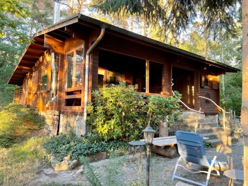 Κήπος έξω από το Ferienhaus Waldeule