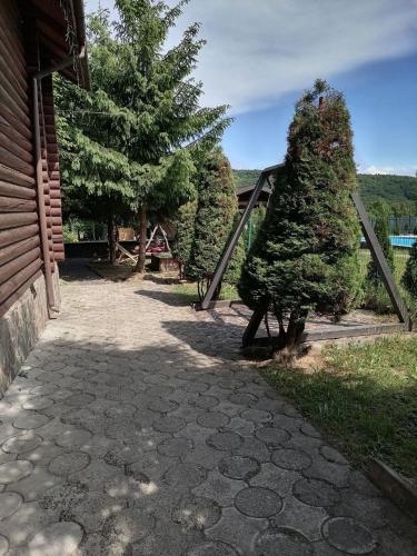 Příroda nedaleko venkovského domu