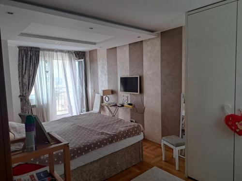Postel nebo postele na pokoji v ubytování Lux Apartman 7