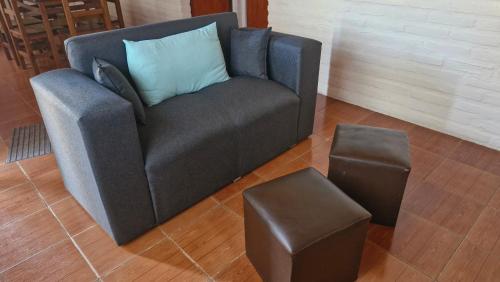 Ruang duduk di Estacion Potrero Cabañas y Habitaciones