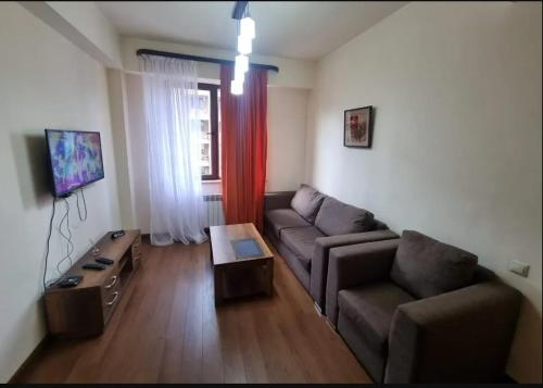 TV a/nebo společenská místnost v ubytování Akhalkalaki Guest house Malparido