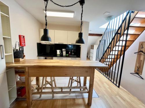 Kuchyň nebo kuchyňský kout v ubytování Apartments Aarbergergasse